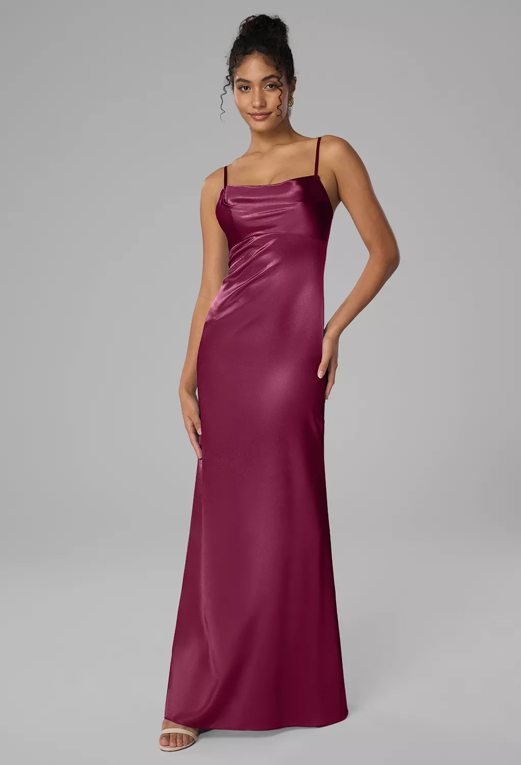 AW Morgan Burgundy  Beach Wedding Guest Dresses